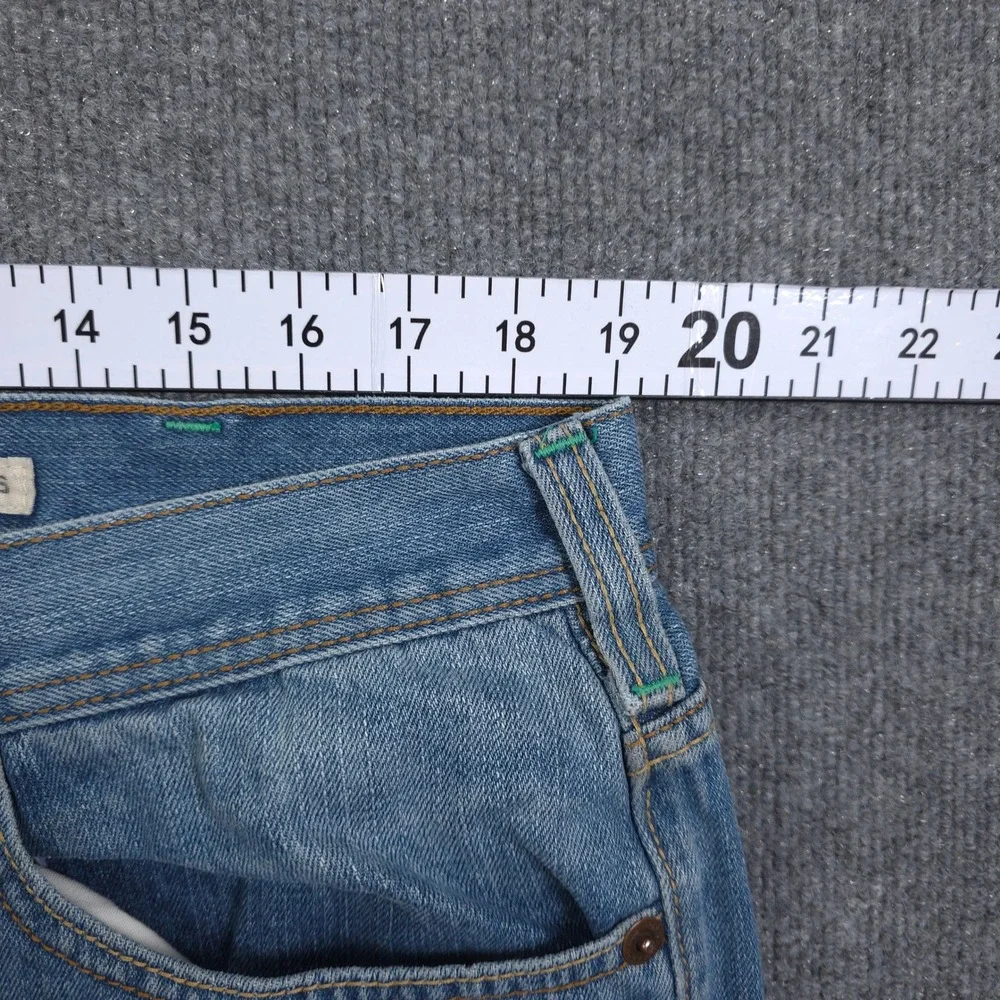 DKNY Jeans Mens 38X32 Blue Denim Straight Leg Mid Rise Cotton Casual Classic